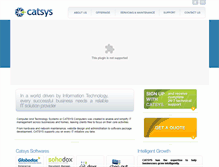 Tablet Screenshot of catsys.ae